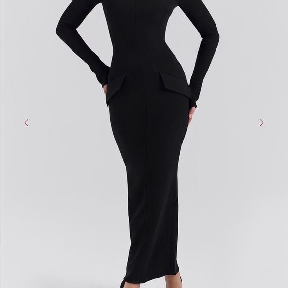 House of CB Dresses & Skirts - Elegant Black Long Sleeve Dress